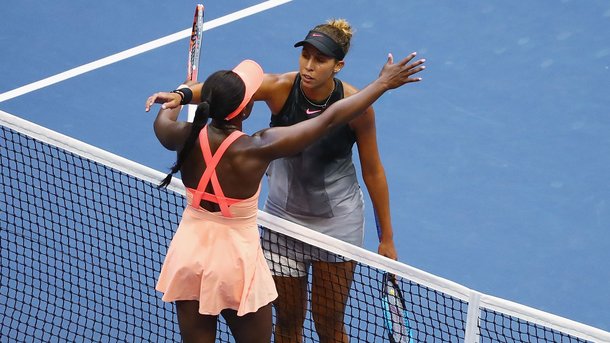 Слоан Стивенс и Мэдисон Киз после финала US Open. Фото AFP