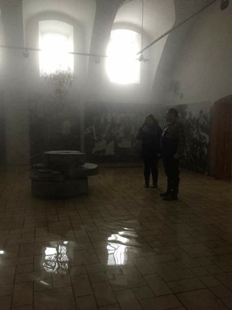 Водой затопило экспозицию. Фото: facebook.com/honcharmuseum